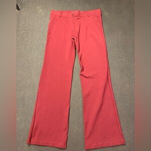 Betabrand Burgandy Classic Dress Pant‎ Yoga Pants Boot Cut Size Large